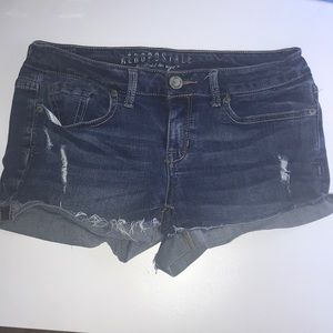 Ripped Aeropostale jean shorts